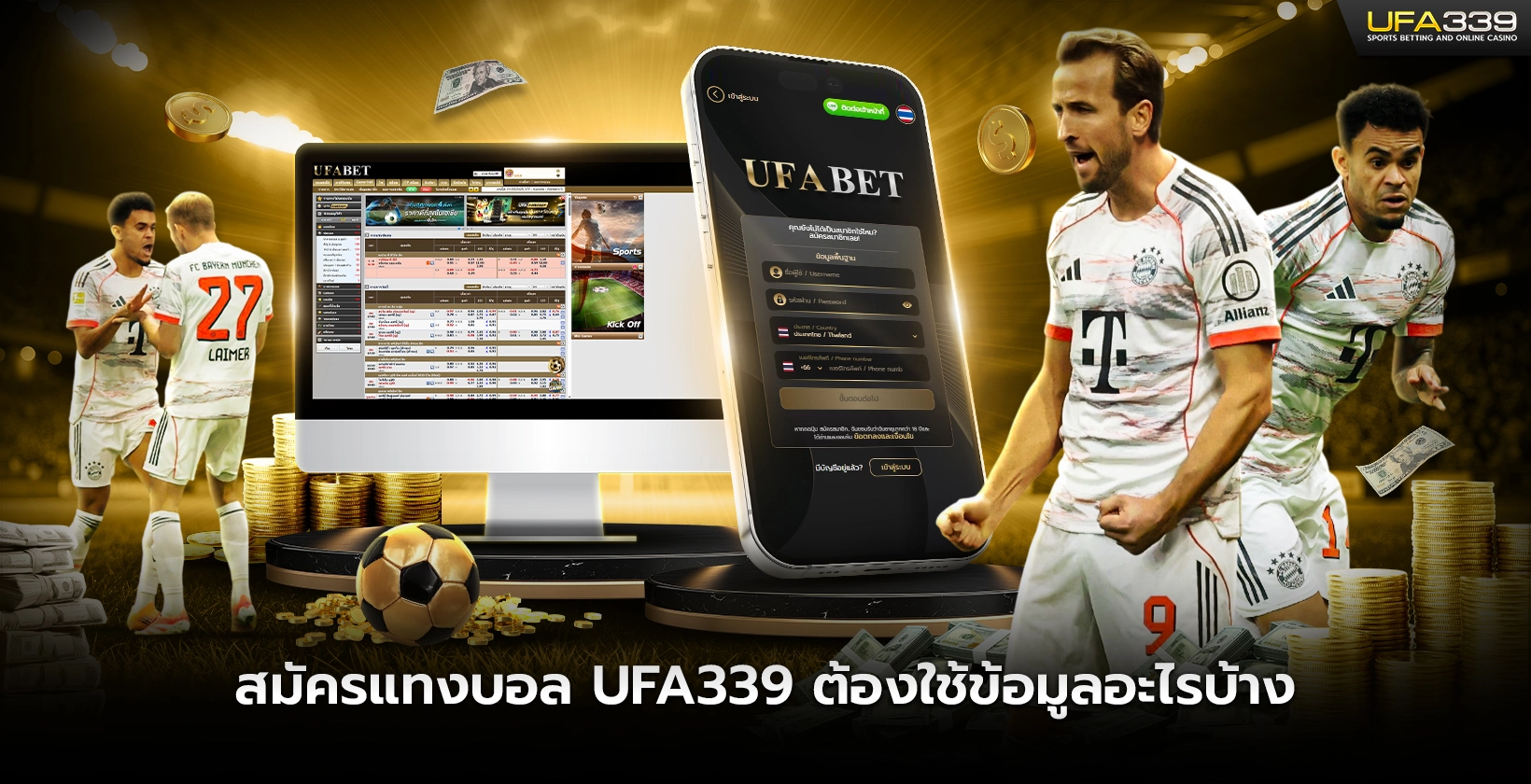 สมัครแทงบอล UFA339 ต้องใช้ข้อมูลอะไรบ้าง