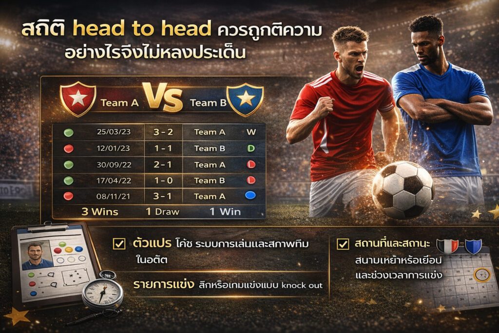 สถิติการพบกันในสนามฟุตบอล